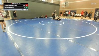 144 lbs 5th Place Match - Isaac Cervantes, Ontario Animals Wrestling vs Austin Saenz, Kuna Klub