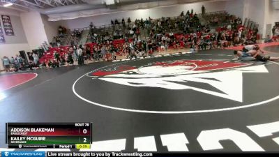 115 lbs Cons. Round 1 - Addison Blakeman, Eaglecrest vs Kailey McGuire, Severance