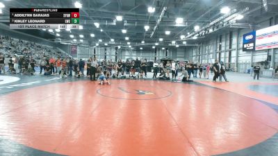 75 lbs 1st Place Match - Addilynn Barajas, Scrap Yard Garage Wrestling vs Kinley Leonard, Lakeland Wrestling Club