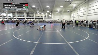 96 lbs Quarterfinal - Jacob Sandoval, Refinery WC vs Cameron Mountain, Iron Faith WC
