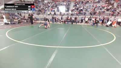 55 kg 7th Place Match - Annesley Day, Dragon Wrestling Club vs Mariah Mills, Hilltopper Wrestling Club