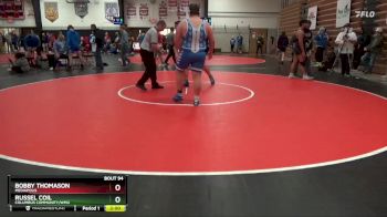 285 lbs Round 1 - Russel Coil, Columbus Community/WMU vs Bobby Thomason, Mediapolis