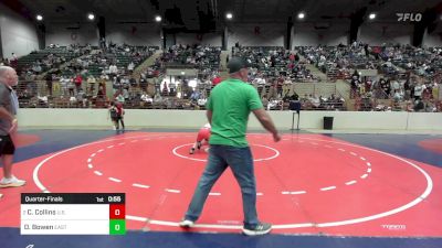 135 lbs Quarterfinal - Camden Collins, U.S. 19 Wrestling Club vs Dylan Bowen, East Jackson Takedown Club