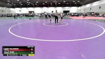 100 lbs Cons. Round 5 - Lacey Malonson, Lebanon vs Finley Rose, Shawnee-Mill Valley HS