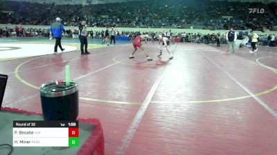 138 lbs Round Of 32 - Peyton Besabe, Yukon vs Hunter Miner, Perry Wrestling Club