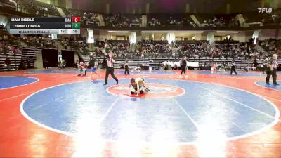 73 lbs Quarterfinal - Liam Riddle, Dragons Junior Wrestling Club vs Emmett Beck, Georgia