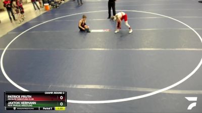 84 lbs Champ. Round 2 - Patrick Fruth, MN Elite Wrestling Club vs Jaxton Hermann, New Prague Wrestling