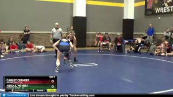 120 lbs Round 2 (12 Team) - Carley Ceshker, Badger Girls vs Abigail Meyrer, Missouri Black