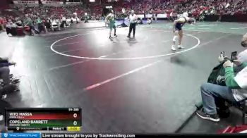 D1-285 lbs Champ. Round 1 - Copeland Barrett, Oshkosh North vs Vito Massa, River Falls