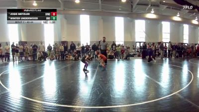 42-44 lbs Quarterfinal - Josie Metzler, Shenandoah Valley Wrestling Cl vs Winter Underwood, Nightmare Wrestling Club