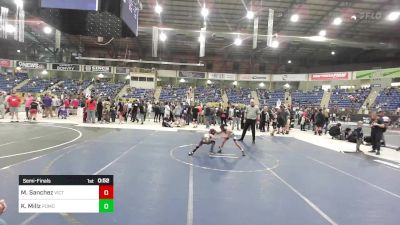 50 lbs Semifinal - Maximus Sanchez, Victory WC vs Kaleb Millz, Pomona Elite