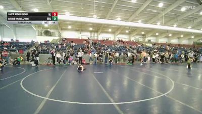 38 lbs Semifinal - Jace Poulson, Shootbox Wrestling Club vs Doss Hallows, Emery All Stars