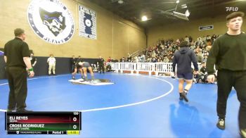 150 lbs Semifinal - Cross Rodriguez, Calvary Chapel vs Eli Reyes, Selma