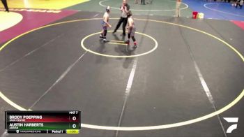 130 lbs Champ. Round 1 - Austin Harberts, Adrian vs Brody Poepping, Sauk Centre