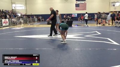 130 lbs Champ. Round 1 - Sitlaly Macias, Eastern Oregon University vs Erica Grant, Evergreen State