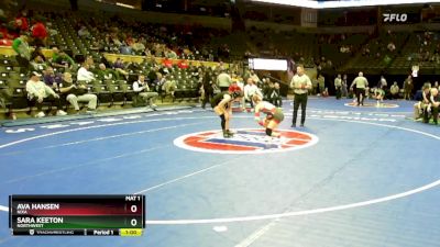 100 Class 2 lbs Cons. Round 1 - Sara Keeton, Northwest vs Ava Hansen, Nixa