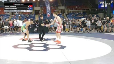 165 lbs Cons. Rd Of 128 - Jacob Weaver, IN vs Brody Coppins, VT