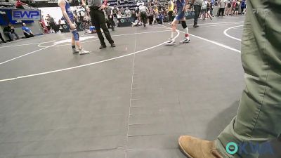 73 lbs Consolation - Ryker Peck, Standfast vs Jaxon Walker, Harrah Little League Wrestling