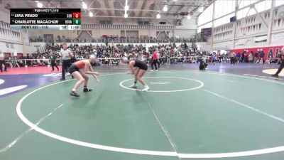 115 lbs Champ. Round 3 - Livia Prado, California (San Ramon) vs Charlotte Macachor, Dougherty Valley