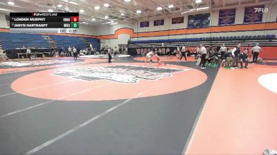 157 lbs Cons. Semi - Londen Murphy, Ohio Northern vs Jaryn Hartranft, Wilkes University