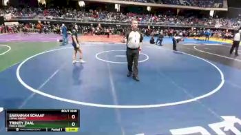 5A 120 lbs Semifinal - Savannah Schaaf, Comal Pieper vs Trinity Zaal, Frisco Reedy