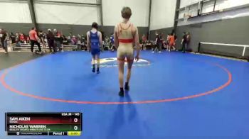 145 lbs Champ. Round 2 - Sam Aiken, NWWC vs Nicholas Warren, Reality Sports Wrestling Club