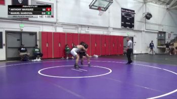 157 lbs 3rd Place Match - Anthony Marquez, Santa Ana College vs Manuel Sandoval, East Los Angeles College