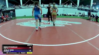 121 lbs Round 2 (8 Team) - Eden Fitzgerald, Iowa vs Emelia Gaba, Arkansas