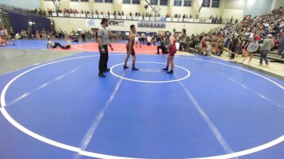 165 lbs Quarterfinal - Aubrey Bishop, Beebe Youth Wrestling vs Jose Perea, Rogers Iron Wrestling