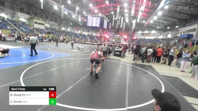 180 lbs Semifinal - Broderick Roberts, Erwin Middle School vs Christopher Duval, Badlands Elite