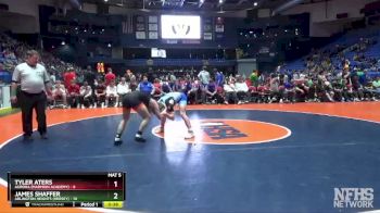 138 lbs Quarterfinals (8 Team) - James Shaffer, Arlington Heights (Hersey) vs Tyler Aters, Aurora (Marmion Academy)