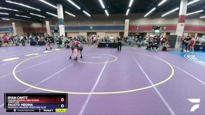 132 lbs Cons. Round 4 - Ryan Cavitt, Canyon Randall High School Wrestling vs Fausto Medina, Malicious Grounds Wrestling Club