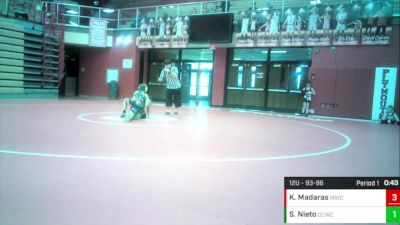 12U - 68-72 Semis - Michael Porawski-Holford, Warpath Wrestling Club vs Gentry Worm