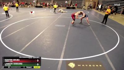 215 Championship Bracket Cons. Round 7 - Landon Odegard, Eastview vs Hunter Gruba, Forest Lake