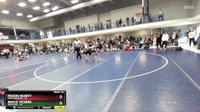 110 lbs 2nd Wrestleback (16 Team) - Brock Vickers, Westlake vs Mason Hearty, Team Prestige