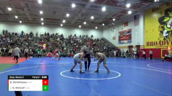 190 lbs Cons. Round 3 - Noble Metcalf, Granville vs Ben McWilliams, Mentor