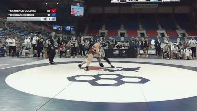 125 lbs 7th Place Match - Kaydence Golding, North Dakota vs Morgan Johnson, Wisconsin