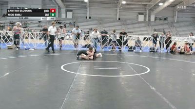 126 lbs Consi Of 4 - Santino Sloboda, Quest School Of Wrestling Black - HSB vs Nico Emili, Team Shutt Mutts - HSB