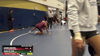 174 lbs 3rd Place Match - Javier Montes, Mt. San Antonio College vs Rosalio Leal, Modesto Junior College