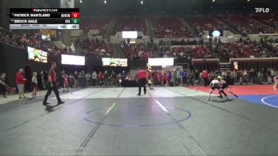 82 lbs Cons. Semi - Brock Gale, Sanderson Wrestling Academy vs Patrick Martland, Big Game Wrestling Club MT