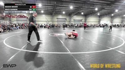 115 lbs Round Of 64 - Mason Brown, Darkhorse vs Mack Karmon, Burnett Trained Wrestling