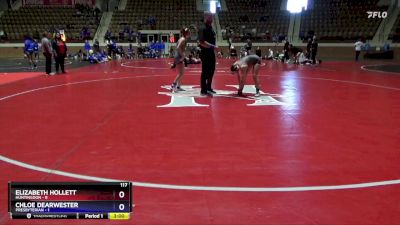 117 lbs Round 2 (3 Team) - Chloe Dearwester, Presbyterian vs Elizabeth Hollett, Huntingdon