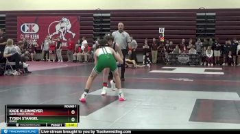 106 lbs Round 1 - Kade Kleinmeyer, Clear Creek-Amana vs Tysen Stangel, Osage