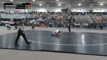 AA 132 lbs 1st Place Match - Mason Jakob, Dobyns Bennett High School vs Colt Maughon, Cleveland High School