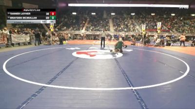 4A-138 lbs Cons. Round 1 - Brayden McMullan, Green River vs Tanner Layher, Sheridan