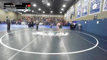 165 lbs Cons. Round 3 - Josiah Clark, Dos Palos vs Thomas Floyd, Garces Memorial