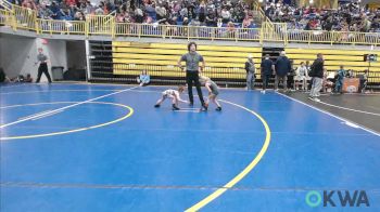 45 lbs Consi Of 4 - Arrow Fife, Tecumseh Youth Wrestling vs Iris Morgan, Madill Takedown