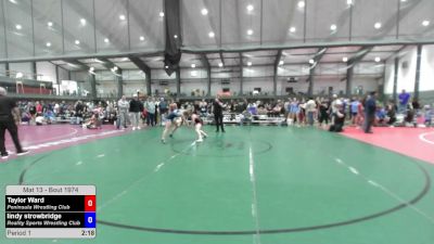 135 lbs Semis - Taylor Ward, Peninsula Wrestling Club vs Lindy Strowbridge, Reality Sports Wrestling Club