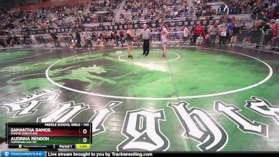 143 lbs Round 2 - Samantha Ramos, Popeye Wrestling vs Audrina Rendon, Toppenish USA WC