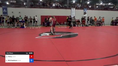 87 kg 3rd Place - Jared Thiry, Jackrabbit Wrestling Club vs Lars Michaelson, Nwwc